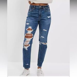 American Eagle Ripped Mom Jeans